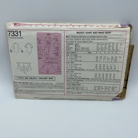 Vintage 70s 80s 90s Lot of 5 Sewing Patterns Women's Skirts Tops Jackets Dresses - Picture 6 of 16